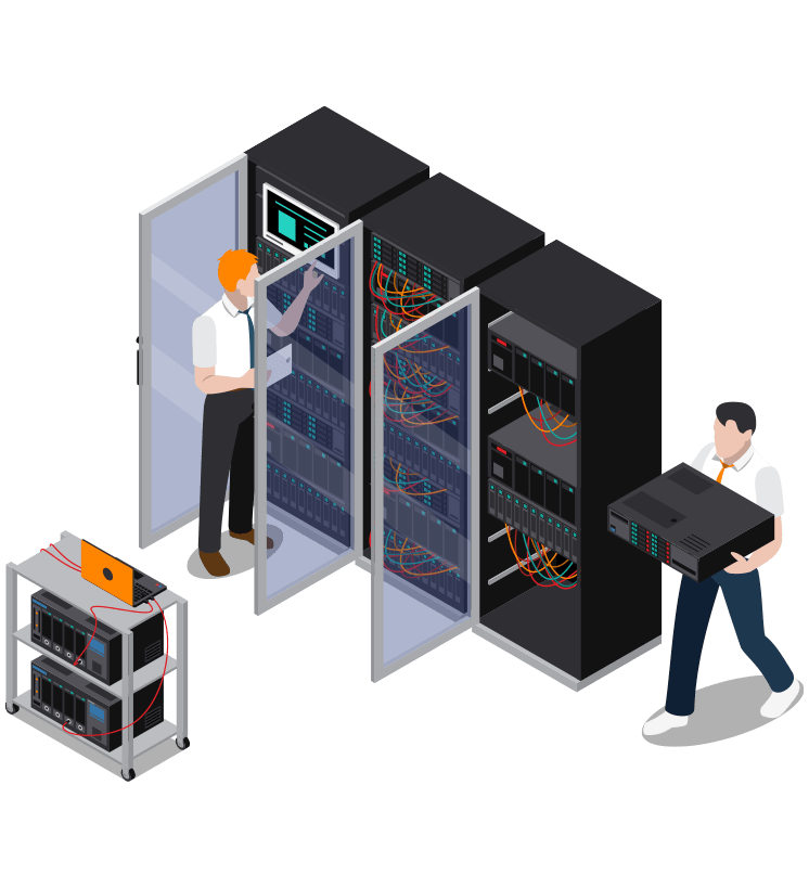 Netgrap acil IT destek hizmeti sunan teknisyenler